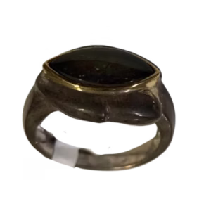 Ammolite Silver Ring (Size 6)
