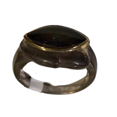 Ammolite Silver Ring (Size 6)