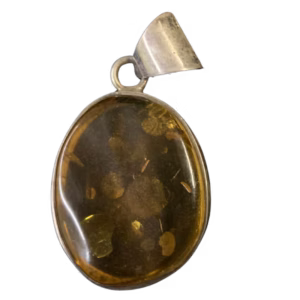 Circular Amber Pendant