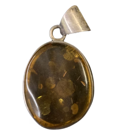Circular Amber Pendant