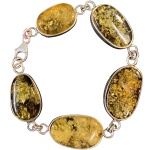 Honey Amber Link Bracelet