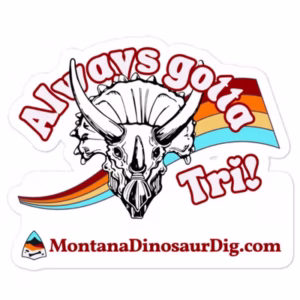 Always gotta Tri! Kisscut sticker