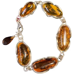 Amber Bracelet (Large Cabochons)