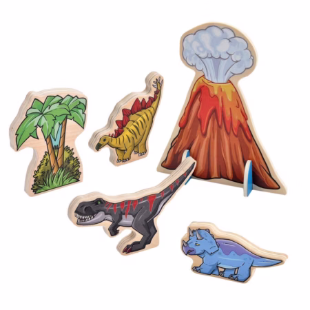 Dino Woodkins Toy Playset