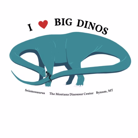 I <3 Big Dinos Color Sticker