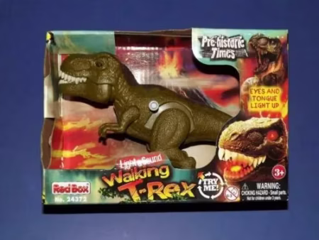 Red Box Wind-up Walking T-Rex